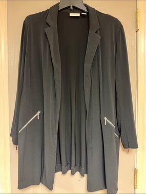 Chico's Black Blazer with Branded Label